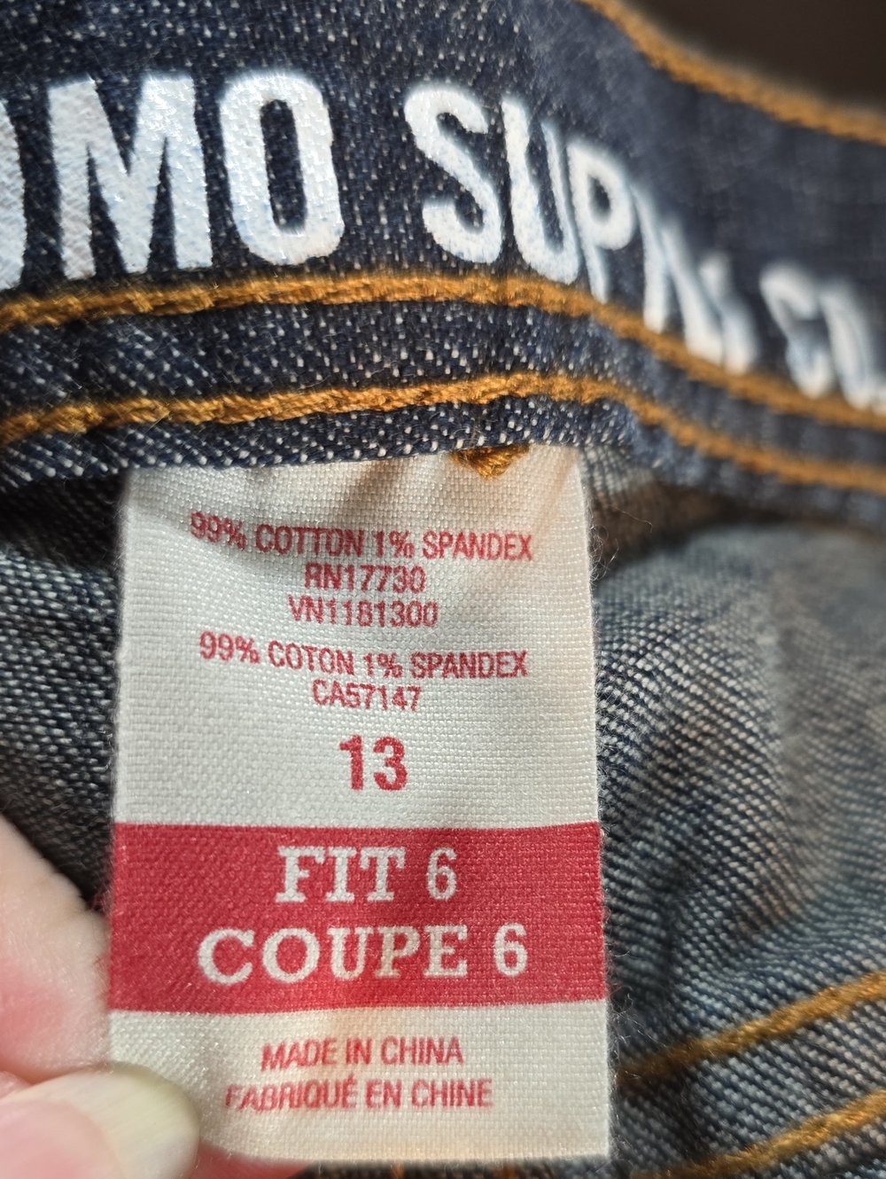 Mossimo Supply Co. Women's Dark Indigo Denim Bermuda Shorts Size 13 NWT - Picture 9 of 10